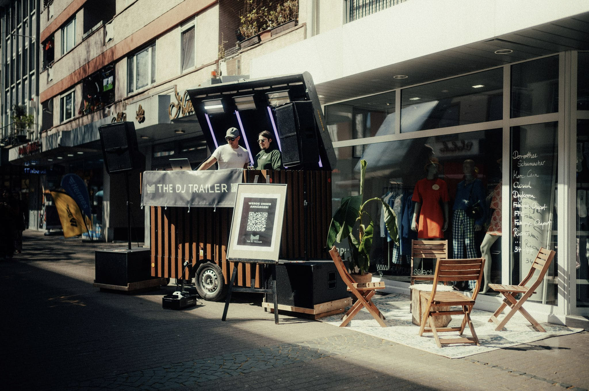 The DJ Trailer bei einem Open-Air-Event in Worms